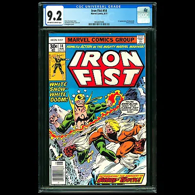 Buy Marvel Comics IRON FIST #14 🔥 1st Appearance SABRETOOTH 🔥 CGC 9.2 - OW/W Pages • 578.57£