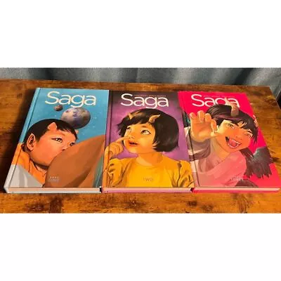 Buy Saga Hardcover Set (Volumes 1-3) Image Comics Brian K. Vaughan Fiona Staples • 66.01£