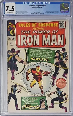 Buy Tales Of Suspense #57 CGC 7.5 Marvel   Comics 1964 1st Appearance Of Hawkeye • 1,359.06£