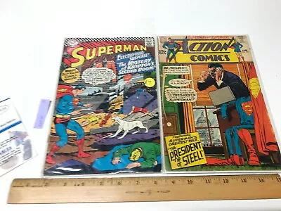 Buy Action Comics #371 DC Comics 1969 & Superman #189 • 7.73£