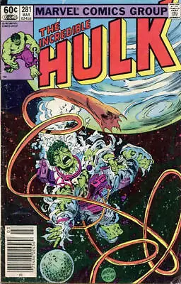 Buy Incredible Hulk (1962) # 281 Newsstand (8.0-VF) Avengers, No Tattooz 1983 • 7.20£