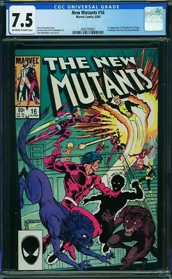 Buy New Mutants #16 (1984) CGC 7.5!! 1st App Of Thunderbird II • 19.41£