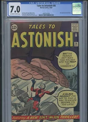 Buy Tales To Astonish #36 1962 CGC 7.0~ • 396.85£