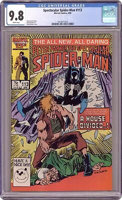 Buy Spectacular Spider-Man Peter Parker #113 CGC 9.8 1986 4419671025 • 64.46£