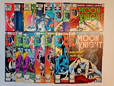 Buy Moon Knight 15 Comic Bundle Marvel Original 1980 #2 3 6-9 14 16 18 21 28 29 31 • 120£