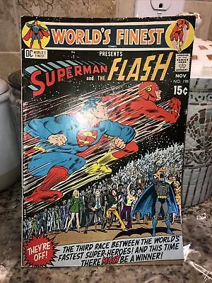 Buy World's Finest Superman Flash #198 (Nov. 1970, DC) VF/NM (9.0) 3rd. Race !!!!!!! • 76.11£