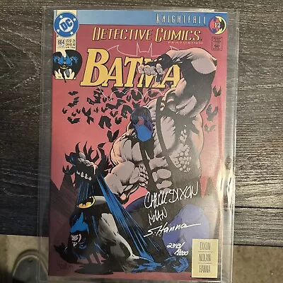 Buy Detective Comics “Batman” #664 Signed By DIXON, NOLAN, & HANNA W/COA 1993 DC • 97.08£