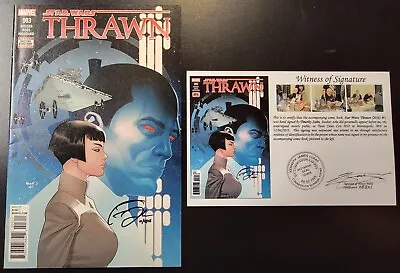 Buy Star Wars: Thrawn (2018) #3 SIGNED Timothy Zahn Notarized Witness Of Signature • 50.48£