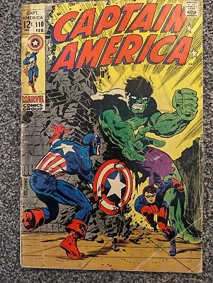 Buy Captain America 110. Marvel 1969 1st Madame Hydra, Hulk, Bucky. Combined Postage • 24.97£