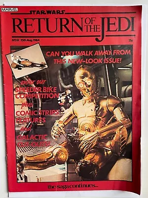 Buy Star Wars Weekly, Vintage Marvel UK Comic Return Of The Jedi No.61 • 1.95£