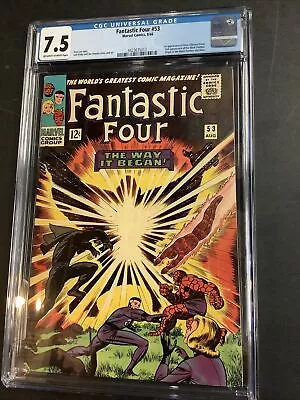 Buy Fantastic Four #53 1st App Klaw 2nd App Black Panther Marvel Comics Lee Kirby • 194.14£
