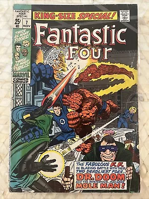 Buy Fantastic Four King-Size Special Annual #7 (1969) Dr. Doom Origin & Mole Man • 6.21£