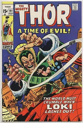 Buy The Mighty Thor #191 (1971) 1st Appearance Of Durok The Demolisher LOKI Cover ! • 23.29£