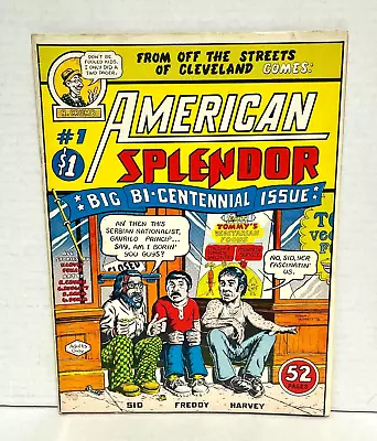 Buy RARE American Splendor #1 1976 Underground Comic Harvey Pekar R. Crumb AUTOGRAPH • 271.81£