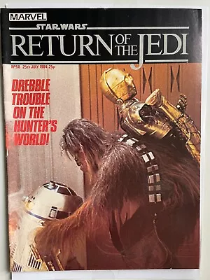 Buy Star Wars Weekly, Vintage Marvel UK Comic Return Of The Jedi No.58 • 1.95£