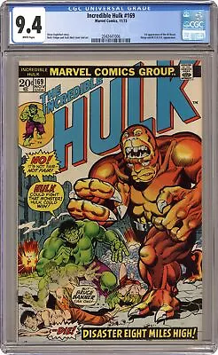 Buy Incredible Hulk #169 CGC 9.4 1973 2042441006 • 276.19£
