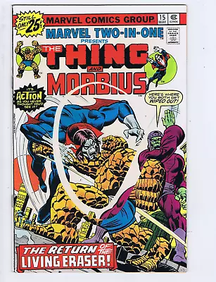 Buy Marvel Two-in-One #15 Marvel 1976 The Return Of Eraser ! Thing And Morbius • 19.42£