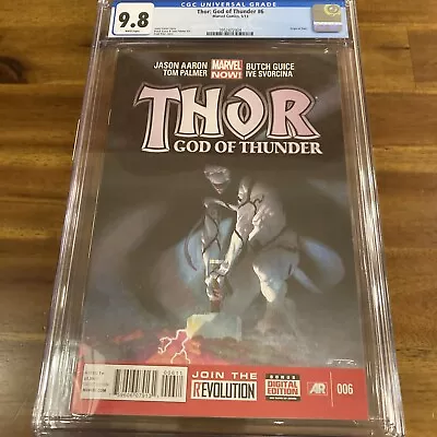 Buy THOR GOD Of THUNDER #6 1st Print CGC 9.8 ORIGIN GORR KNULL MARVEL 2011 🔥 • 170.85£