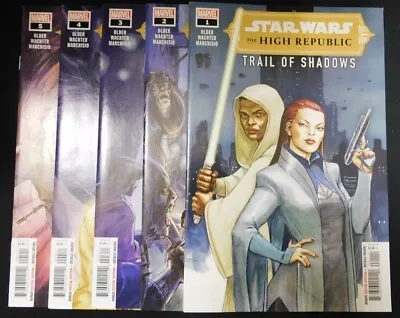 Buy Star Wars The High Republic Trail Of Shadows 1-5 Marvel Comic Set 2021 Vf/nm • 7.77£