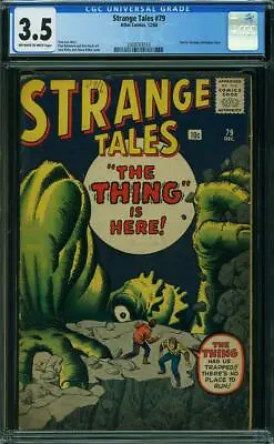 Buy Strange Tales #79 CGC 3.5 Atlas 1960 Dr. Strange Prototype! Doctor! K4 214 Cm • 205.80£