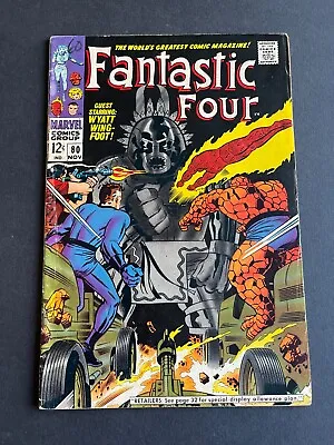 Buy Fantastic Four #80 -   1st Appearance Of Silent Fox (Marvel, 1968) Fine • 13.26£