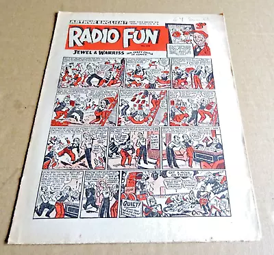 Buy RADIO FUN 1950 GOLDEN AGE COMIC DATED NOVEMBER 25th  1950 (VG-) CONDITION • 3.95£