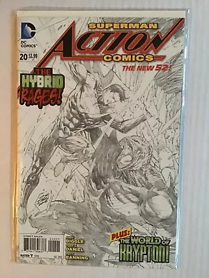 Buy ACTION COMICS # 20 SKETCH EDITION 1 In 25 VARIANT NEW 52 FIRST PRINT DC COMICS  • 7.95£