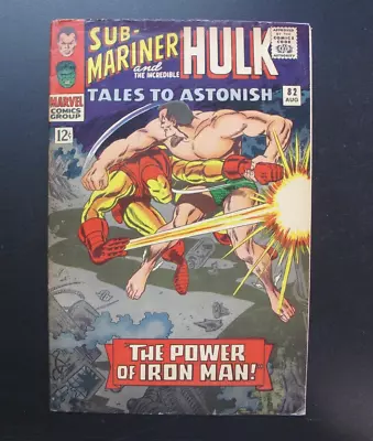 Buy Marvel Comics Group Comic Tales To Astonish No. 82 Sub-Mariner Hulk Iron Man • 27.18£