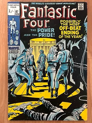 Buy Fantastic Four # 87 Vg 1969 Silver Age Marvel Stan Lee Jack Kirby • 8£