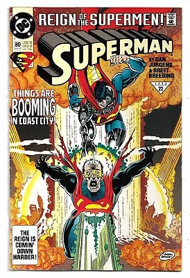 Buy Superman #80 Reign Of The Supermen! VG/FN (1993) DC Comics • 1.50£