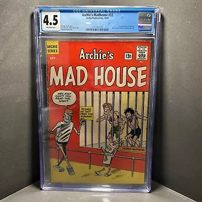 Buy Archie's Madhouse #22 Comics 1st Appearance Of Sabrina The Teenage Witch CGC 4.5 • 536.82£
