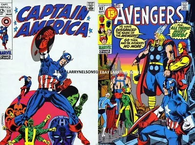 Buy Captain America #111 Poster Avengers #92 Marvel Bucky Hydra Thor Iron Man Vision • 7.45£