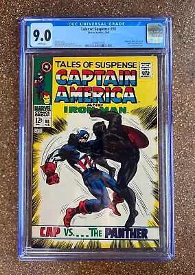 Buy Tales Of Suspense #98 (1968) CGC 9.0 - Black Panther Captain America - WHITE PGS • 252.40£