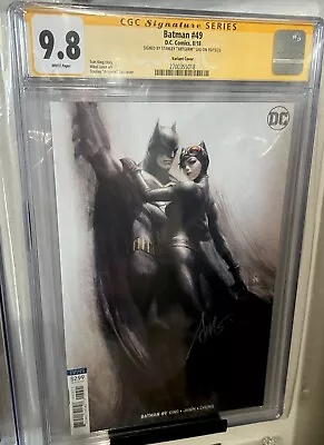 Buy Batman #49 Catwoman Stanley  Artgerm Lau Variant CGC 9.8 - Signed HTF 🔥 • 143.67£