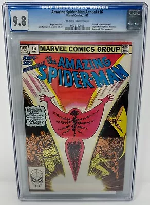 Buy Amazing Spider-Man Annual #16 CGC 9.8 1982 Origin & 1st App Captain Marvel • 271.81£