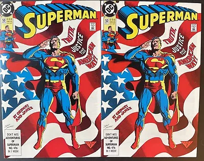 Buy SUPERMAN #53 X 2! James Gunn New Superman Movie! Truth Justice & American Way • 3.88£