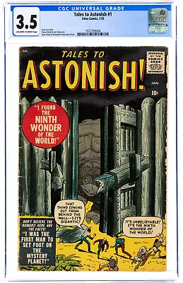 Buy Tales To Astonish #1 CGC 3.5 Atlas 1959 RARE 1st Issue! Pre-Marvel! P9 194 Cm • 1,083.37£