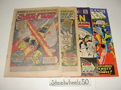 Buy Uncanny X-Men 4 Comic Lot Marvel 1967 31 34 37 69 Mutant Master Cobalt Man Mimic • 42.71£