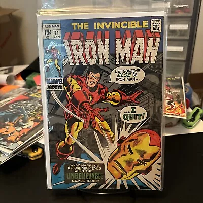 Buy Iron Man #21,25,30,46,140 5 Book Lot Low To Mid Grade Marvel 1970 • 29.17£