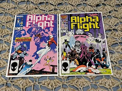 Buy Alpha Flight # 32 33 1st App LADY DEATHSTRIKE, PUCK ORIGIN MARVEL 1986 VF VF/NM • 13.98£