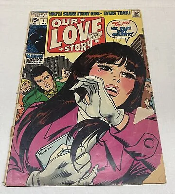 Buy Vintage Our Love Story Comics # 1 Marvel Comics October 1, 1969 • 69.89£