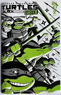 Buy Teenage Mutant Ninja Turles Black White & Green #2 (2024) Cover A • 6.25£