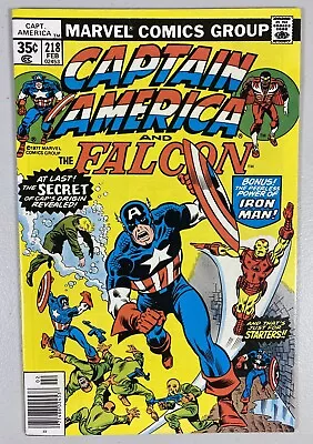 Buy CAPTAIN AMERICA #218 Marvel Comics 1978 Bronze Age Superheroes VF 1978 Iron Man • 11.64£