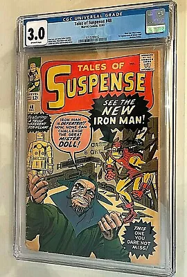 Buy Tales Of Suspense #48 CGC 3.0 1963 Marvel 1st New Armor Off-White Pages • 184.06£