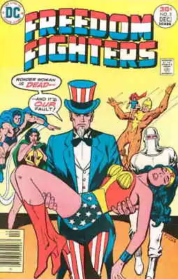 Buy Freedom Fighters #5 VG; DC | Low Grade - Uncle Sam Wonder Woman - We Combine Shi • 5.42£