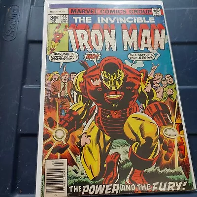 Buy Iron Man #96 1977 Marvel Comics 1st App. The Guardsman (Michael O'Brien) FN+ • 12.42£