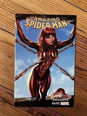 Buy Amazing SPIDER MAN 15 Campbell EXCLUSIVE  Mary Jane Iron Spidey Variant • 35£