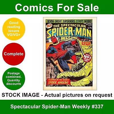 Buy Spectacular Spider-Man Weekly #337 Comic - VG/VG+ 1979 - Marvel UK • 3.99£