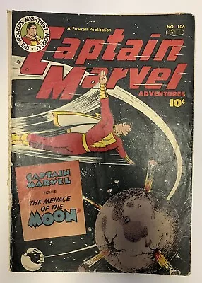 Buy (1950) Captain Marvel Adventures #106  The Menace Of The Moon ! CC Beck Art! • 46.59£