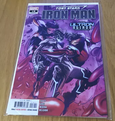 Buy Tony Stark Iron Man #18 2019 Marvel Comics Ultron & Bagged • 6.90£
